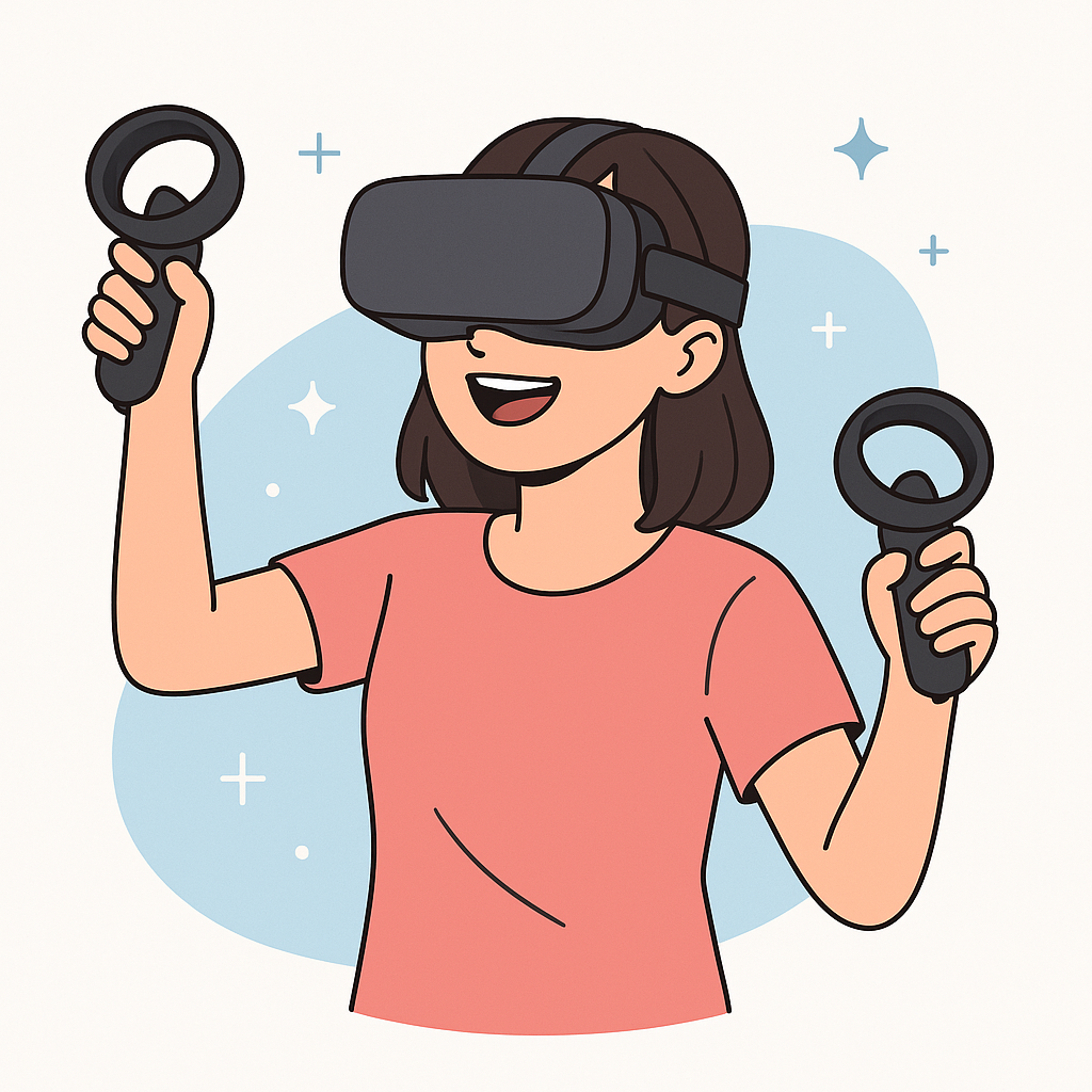 VR gaming console photo